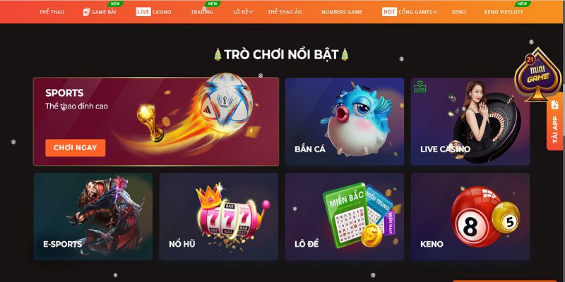 Kho game cực khủng tại các sảnh game SV88